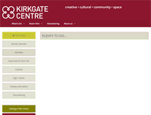 Tablet Screenshot of kirkgatecentre.org.uk